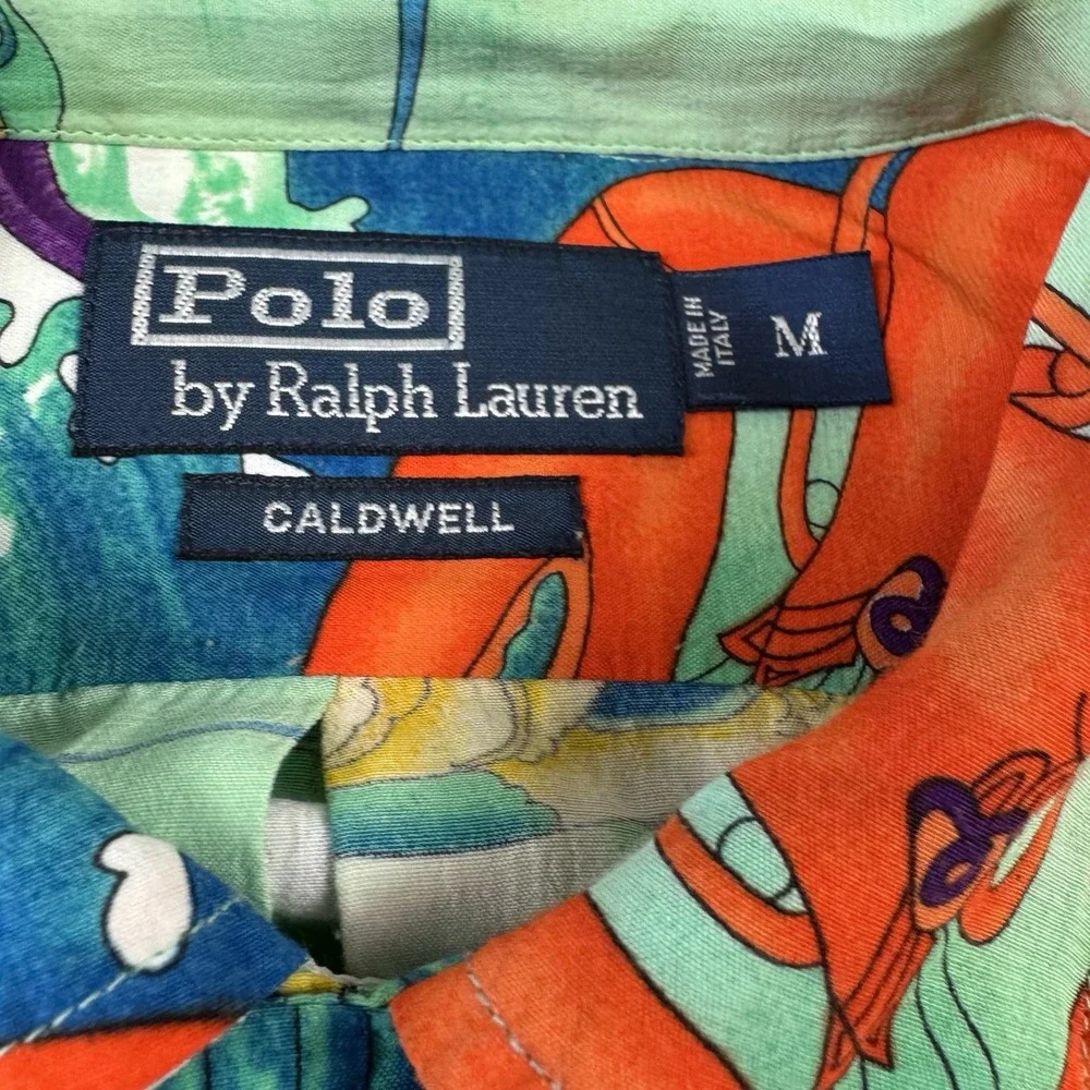 Polo Ralph Lauren Caldwell Lobster Marlin Loop Collar Button From Size Medium